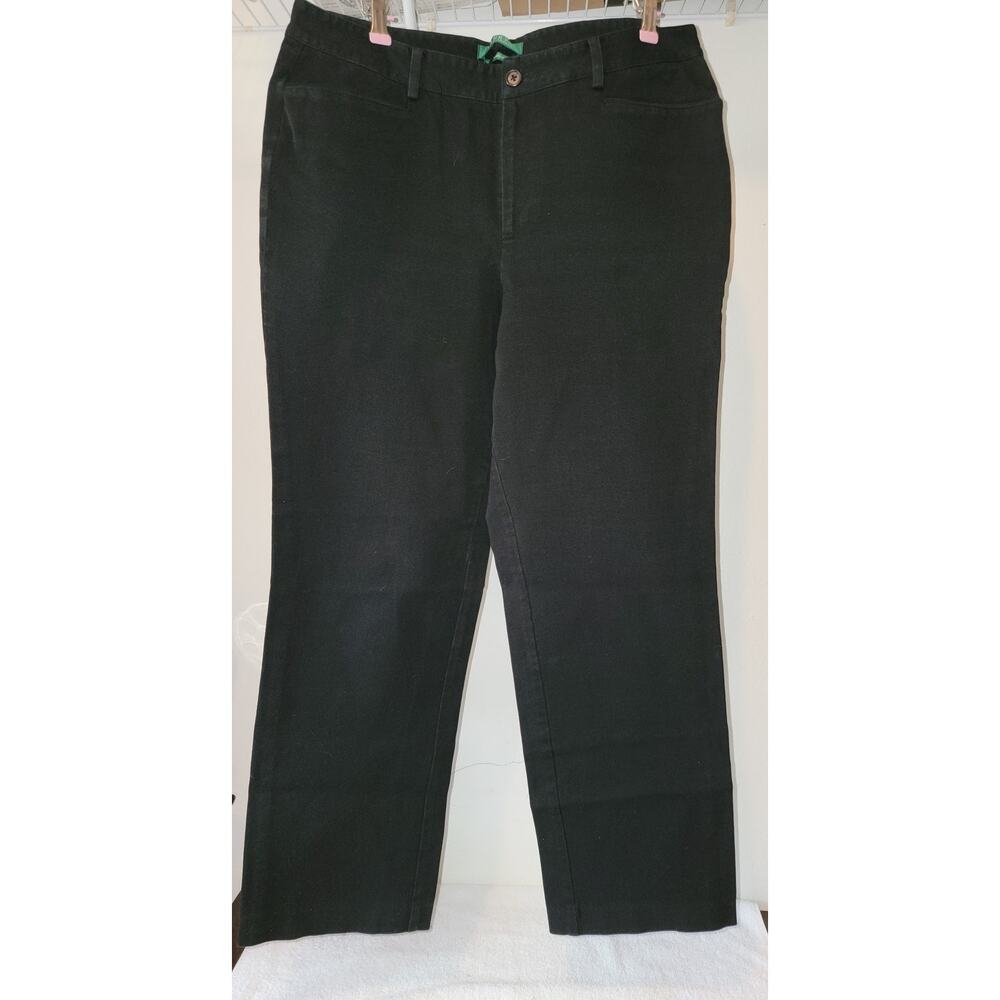 Ralph Lauren Black Caitlin Cotton Jeans Women's Size 12